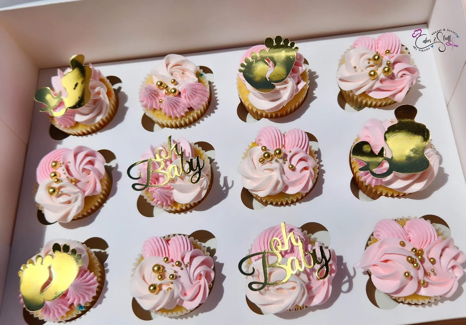 Baby Shower Cupcakes, second design