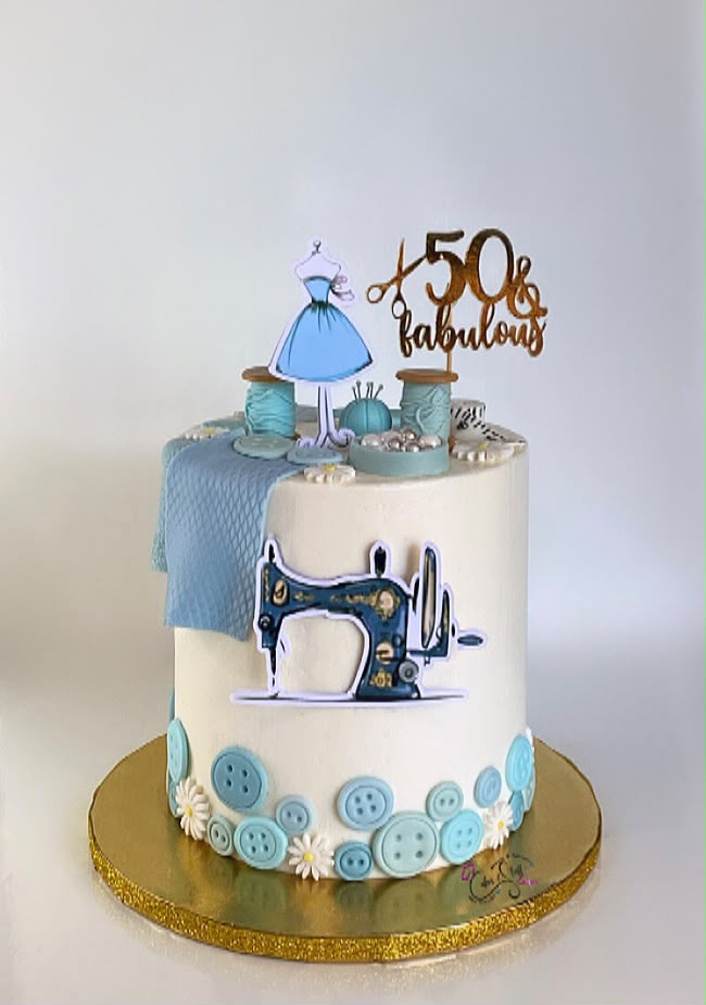 Sewing Themed Cake