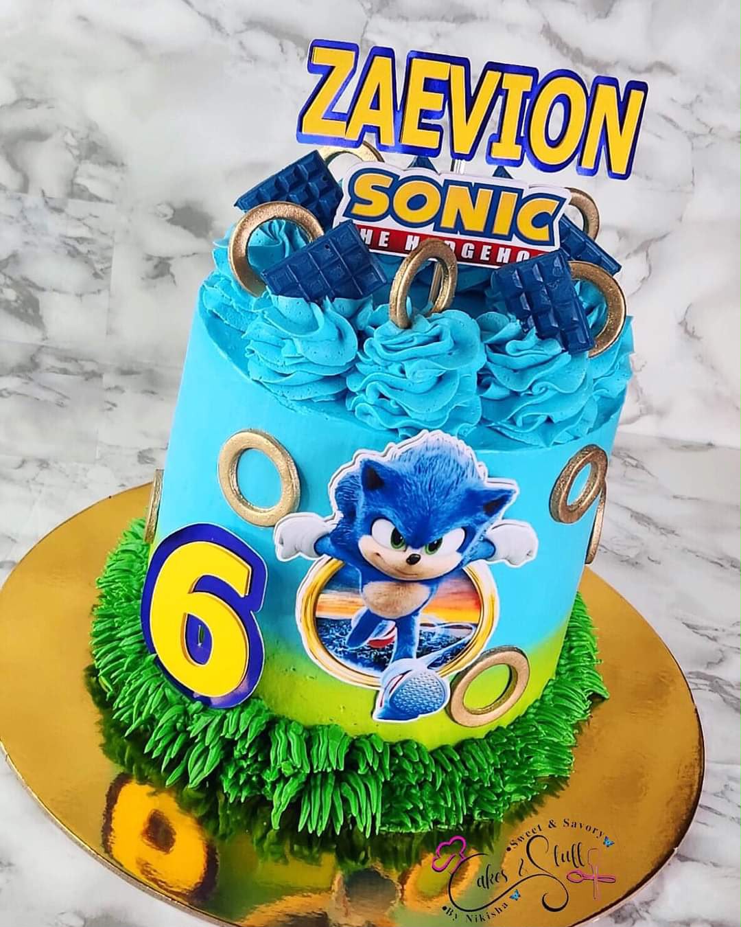 Sonic Hedgehog Cake