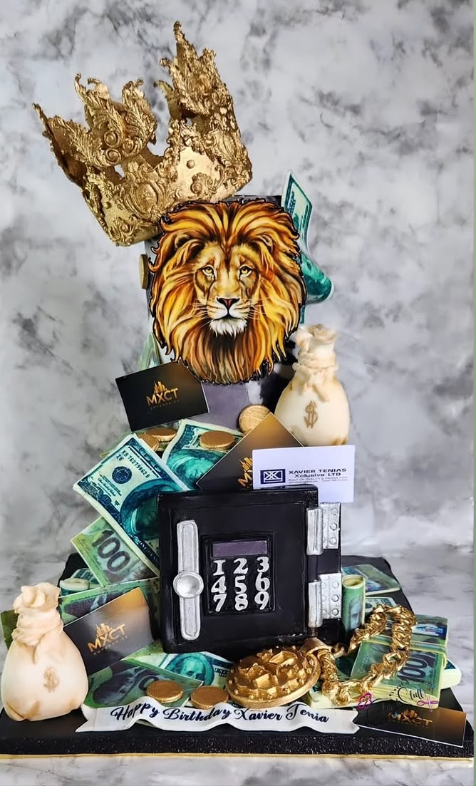 Money Vault Cake